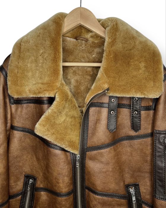 Jacheta Barbati Shearling din piele de oaie