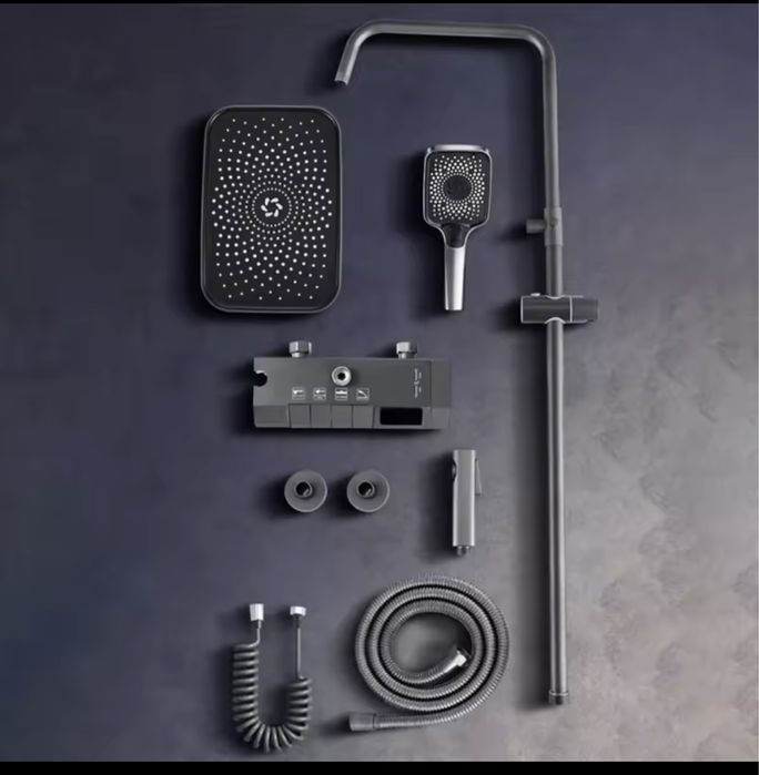 Sistem dus premium negru mat