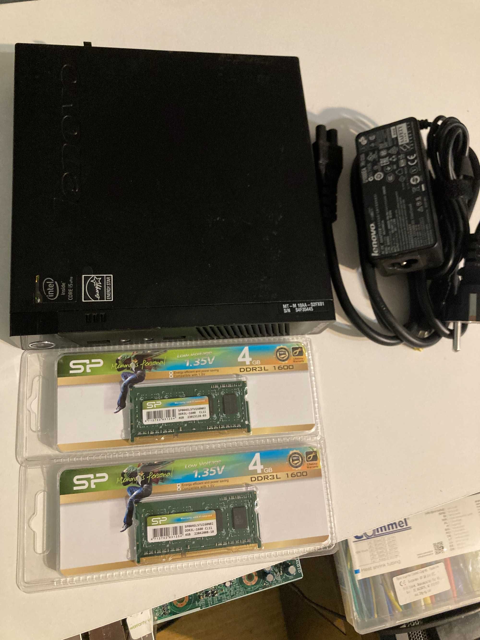Lenovo M93p Tiny Intel I5 4570T,8GB RAM,256Gb SSD,Четириядрен компютър