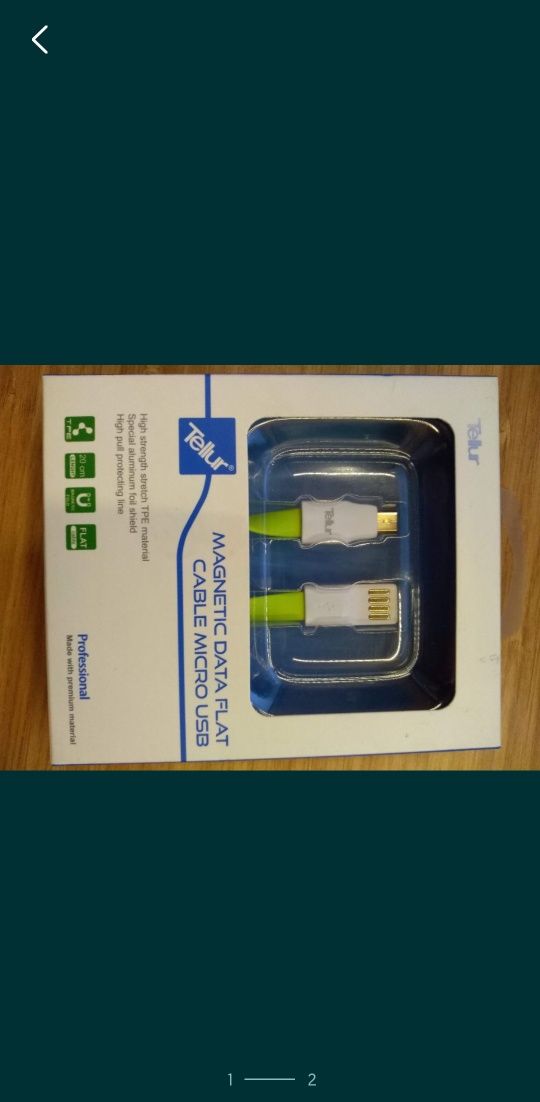 Cablu de date si incarcare Tellur cu sistem magnetic de depozitare 20