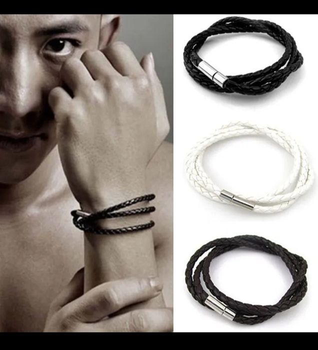 Браслет из кожзама