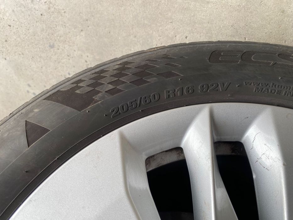 Jante Skoda aliaj R16 cu Anvelope M+S 205 60 16 Kumho