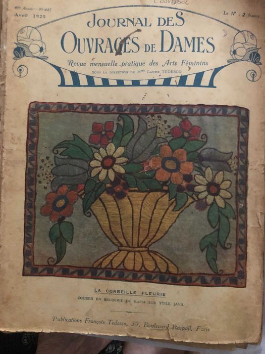 vand 20reviste vechi frantuzesti "Journal des Ouvrages de Dames" Paris