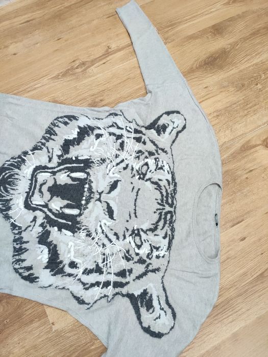 Pulover damă din casmir și lână merino mărimea 40 oversize L
