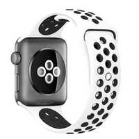 Curea pentru Apple Watch 42 44  45 49 mm Alb + Negru