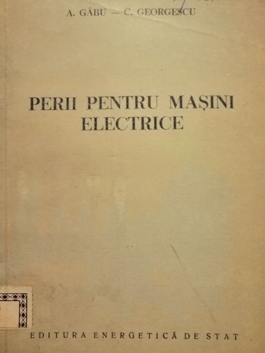 Perii pentru masini electrice - editia 1953