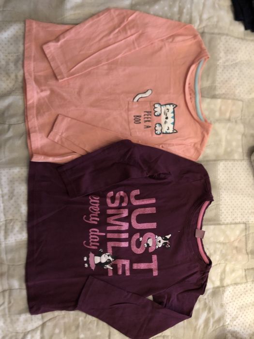 Блузки с дълъг ръкав за момиче 5-6г (110-116)