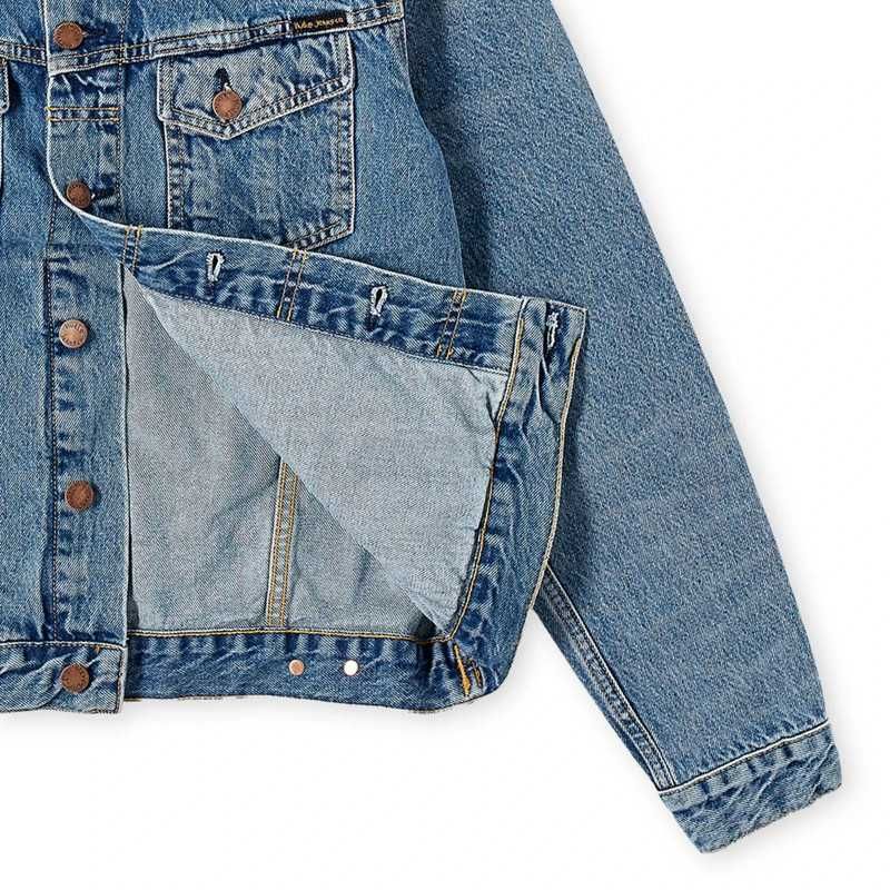 Geaca denim Nudie Jeans Bobby Blue Tribe - TRANSPORT GRATUIT