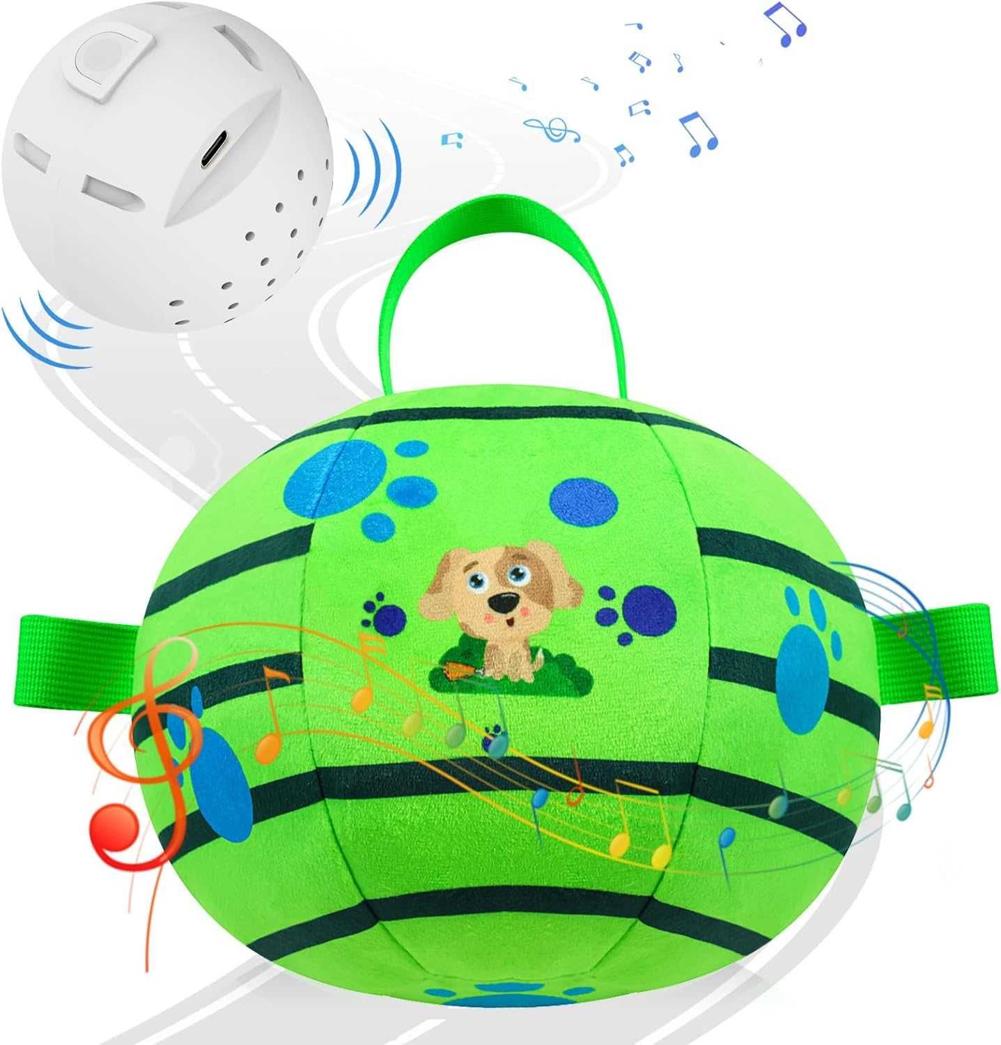 Yiateoit 18 см интерактивна играчка за кучета Вибрираща кучешка топка