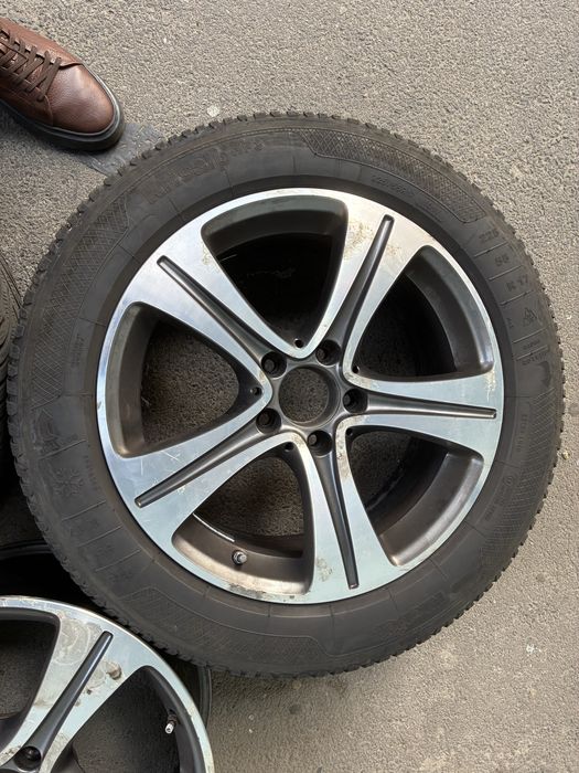 Jante Mercedes 17 OEM + 2 cauciucuri de iarna. W213/W212/W205/W204