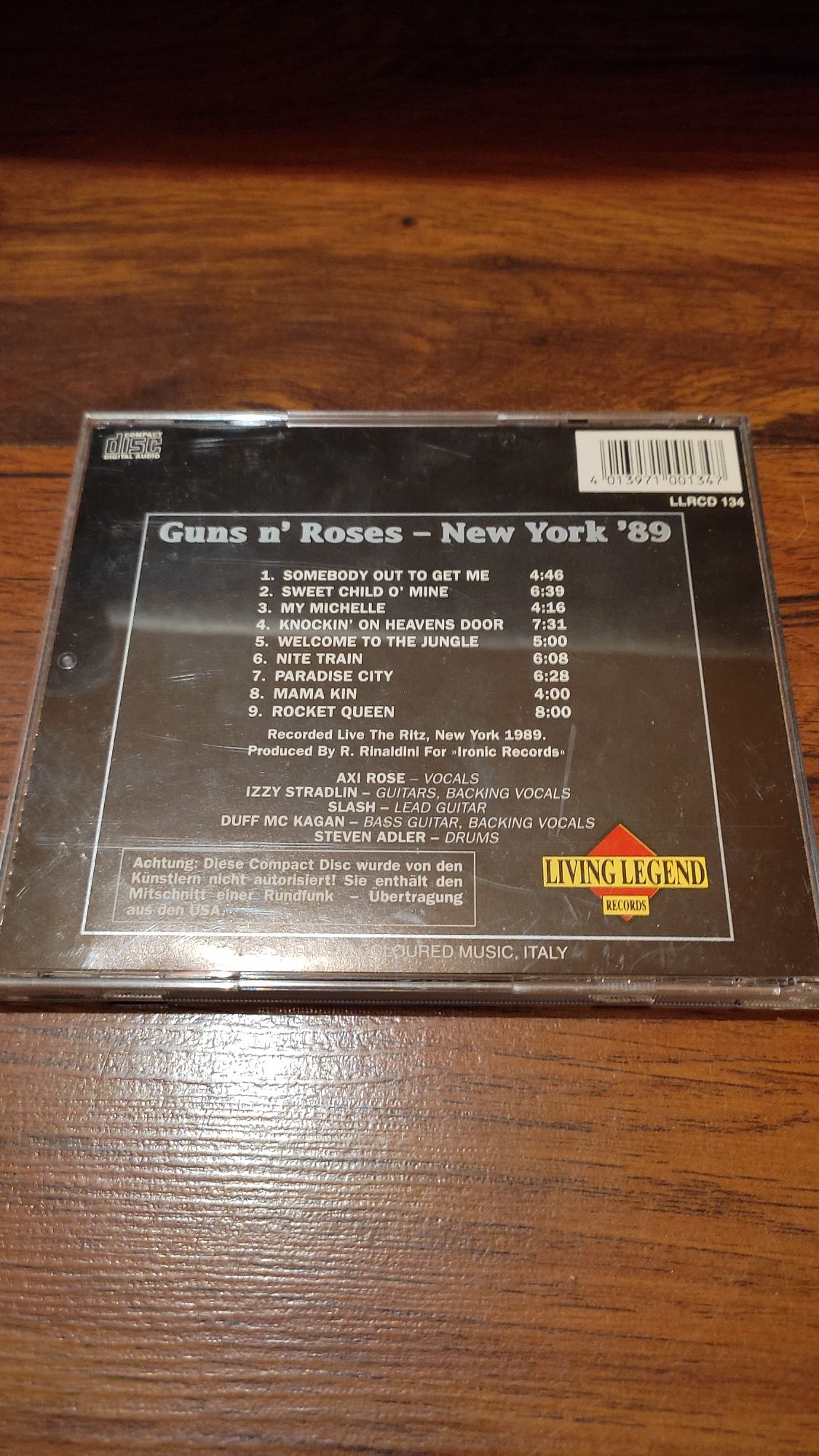 Cd Guns N Roses - New York 89