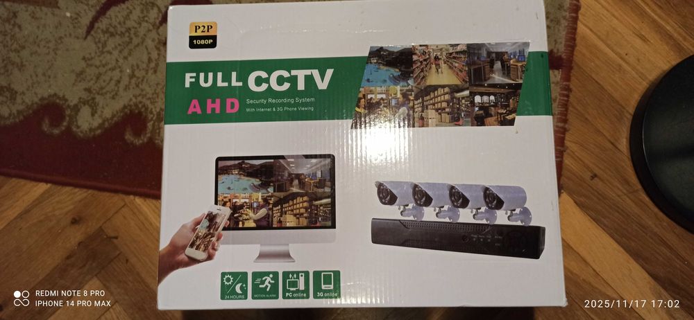 Sistem de supraveghere video Full CCTV AHD + Hard disc 1 Tb - NOI