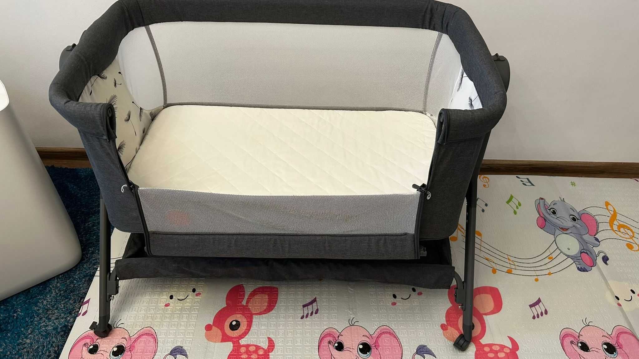 Patut co-sleeper, Lionelo Plus cu sistem de leganare si functie reflux