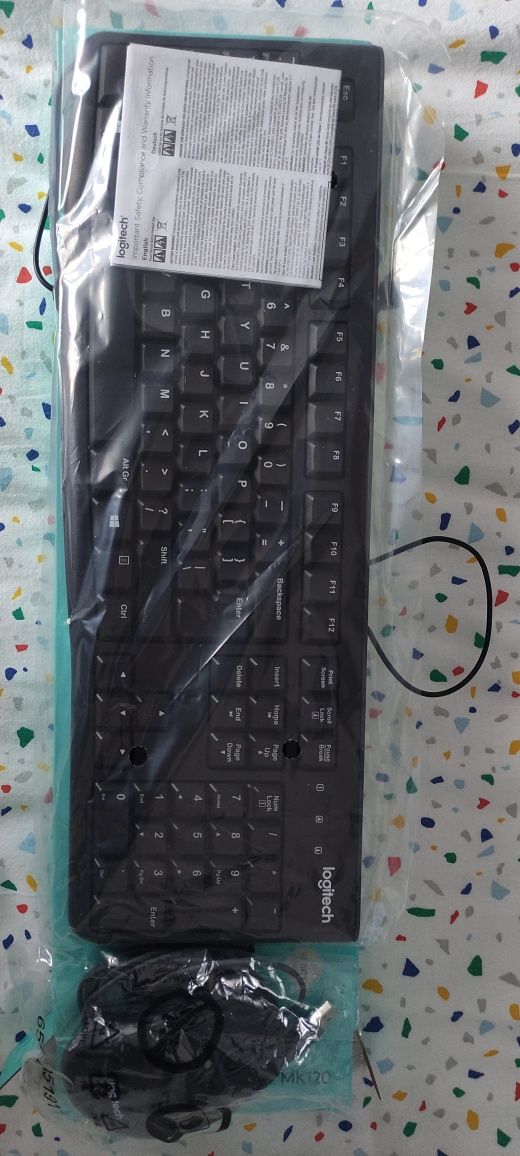 Kit Tastatura+ Mouse Logitech MK120 Nou