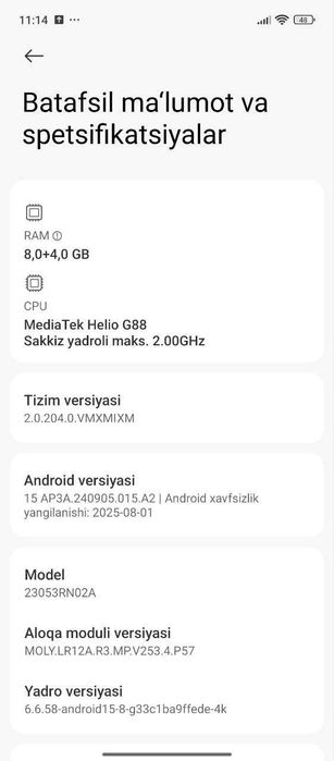 Redmi 12 , qiz bola tutgan