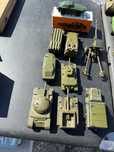 комплект стари руски метални военни играчки