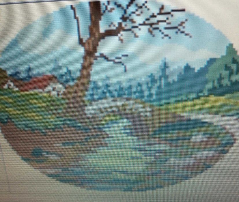 "Старото мостче" - оригинален гоблен за ушиване