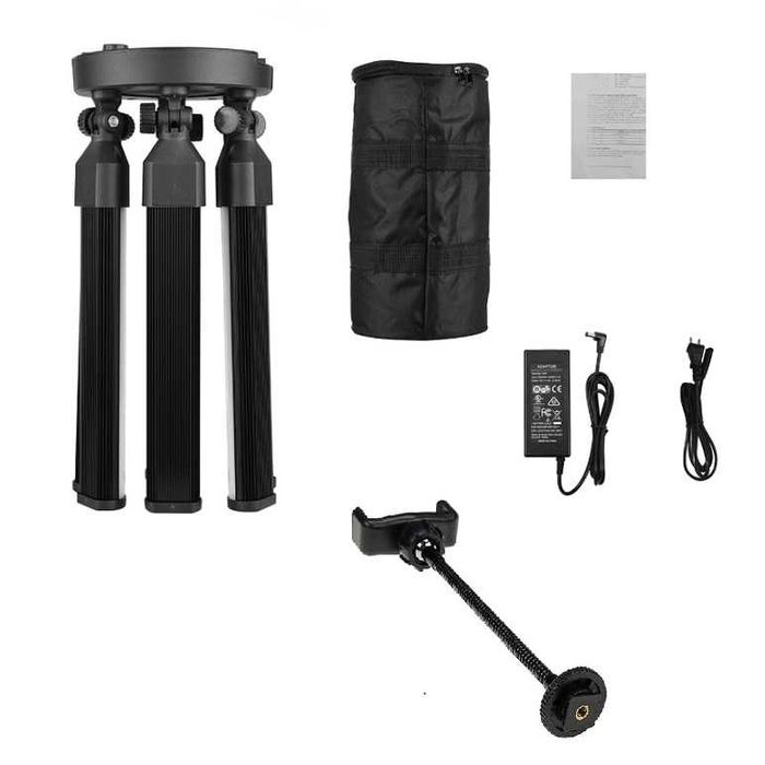NEW Ring Light Lampa LED 6 brate, lumina rece/calda,+trepied si suport