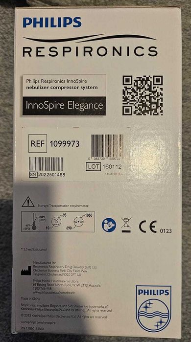 Nebulizator - Philips Respitronics InnoSpire Elegance - Nou - Sigilat
