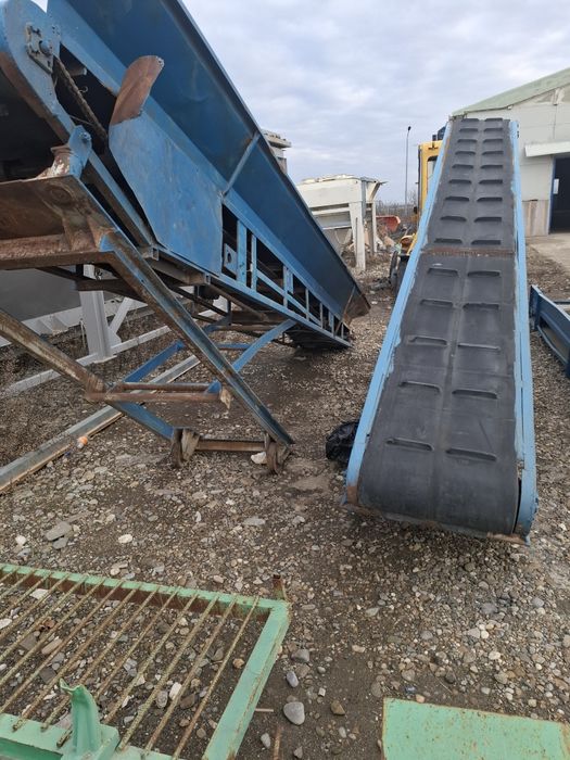 Banda transportoare pentru rumegus piatra nisip moloz cioburi caramida