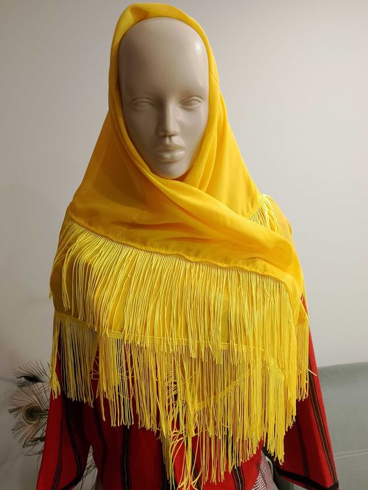 Едноцветни забрадки с ресни