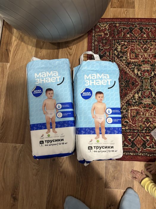 Подгузники Мама знает 3 упаковки за 15000