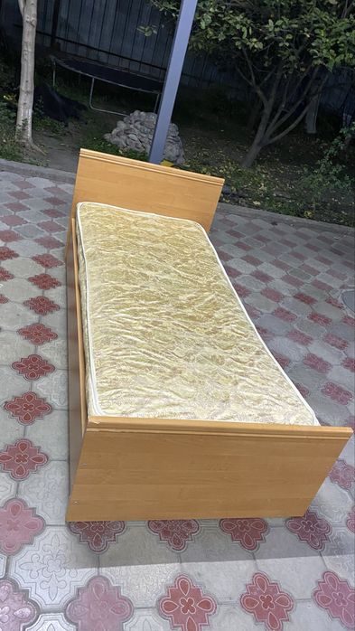 Кровать 1-спальный с Матрасом + доставка