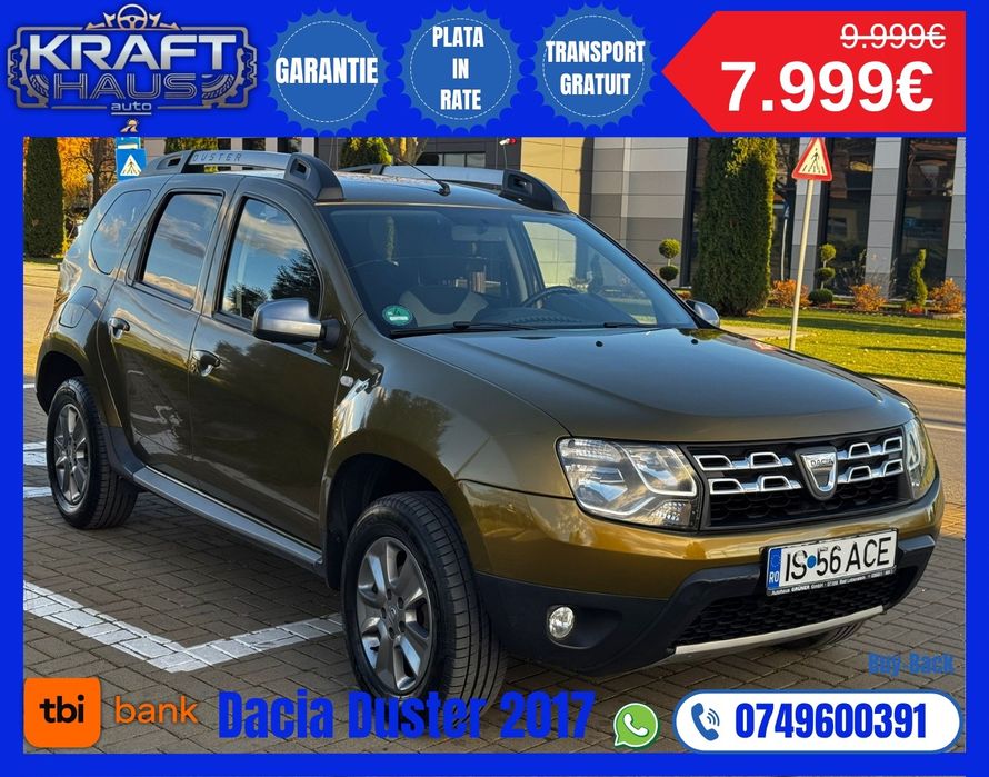 Dacia Duster 2017 1.5dci rate fixe fără avans