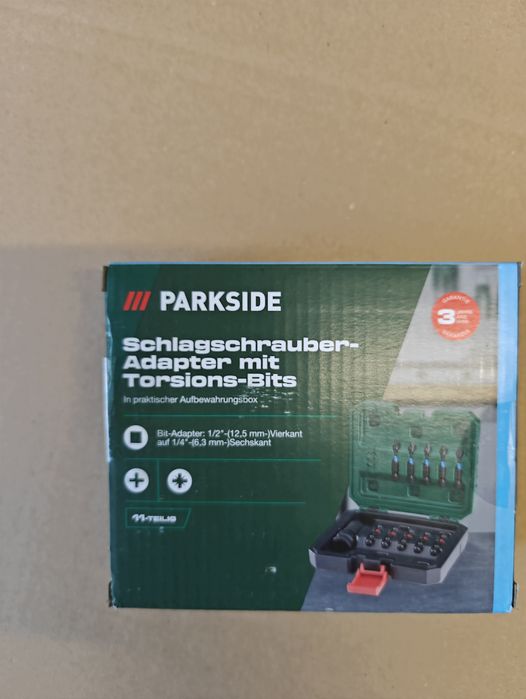 Set adaptor și biti impact 11 piese Parkside