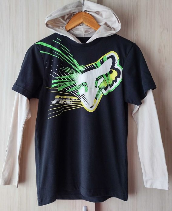 FOX - детска блуза с качулка 160см.