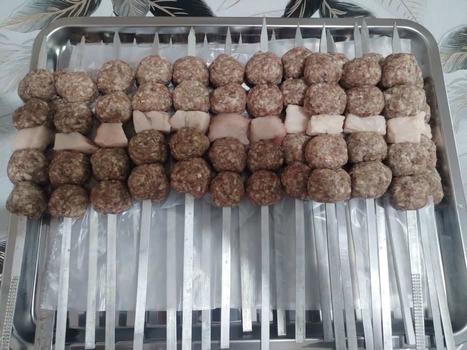 Tayyor shashlik qiberamiz zakasga mesni goshdan