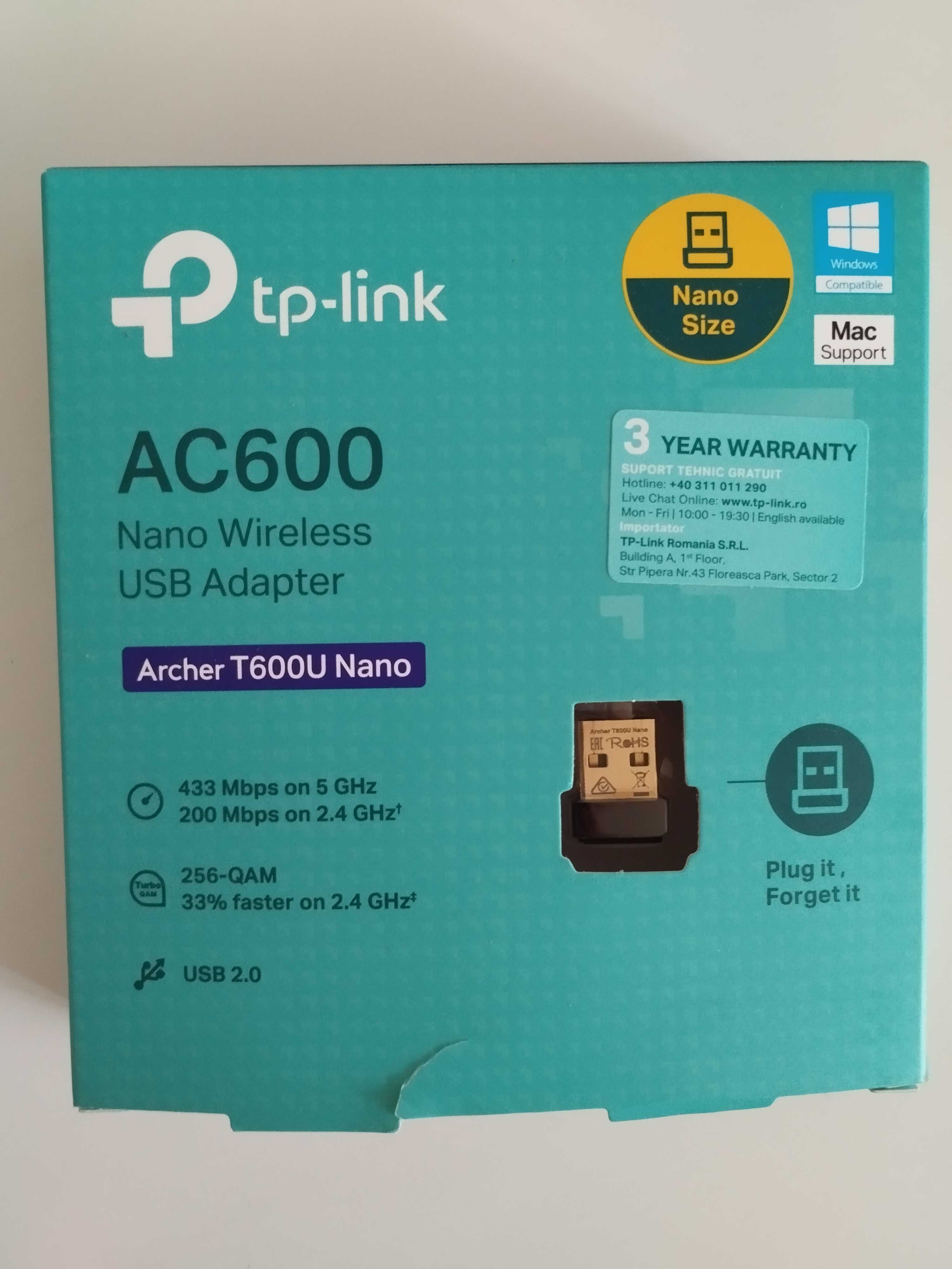TP-Link Archer T600U Nano Wi-Fi адаптер – В гаранция
