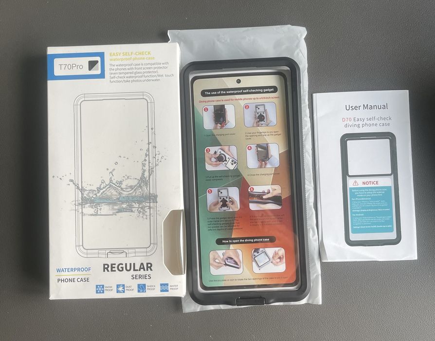 ShellBox Husă subacvatica Gen2&3, telefon max 7 inch, IOS&Android