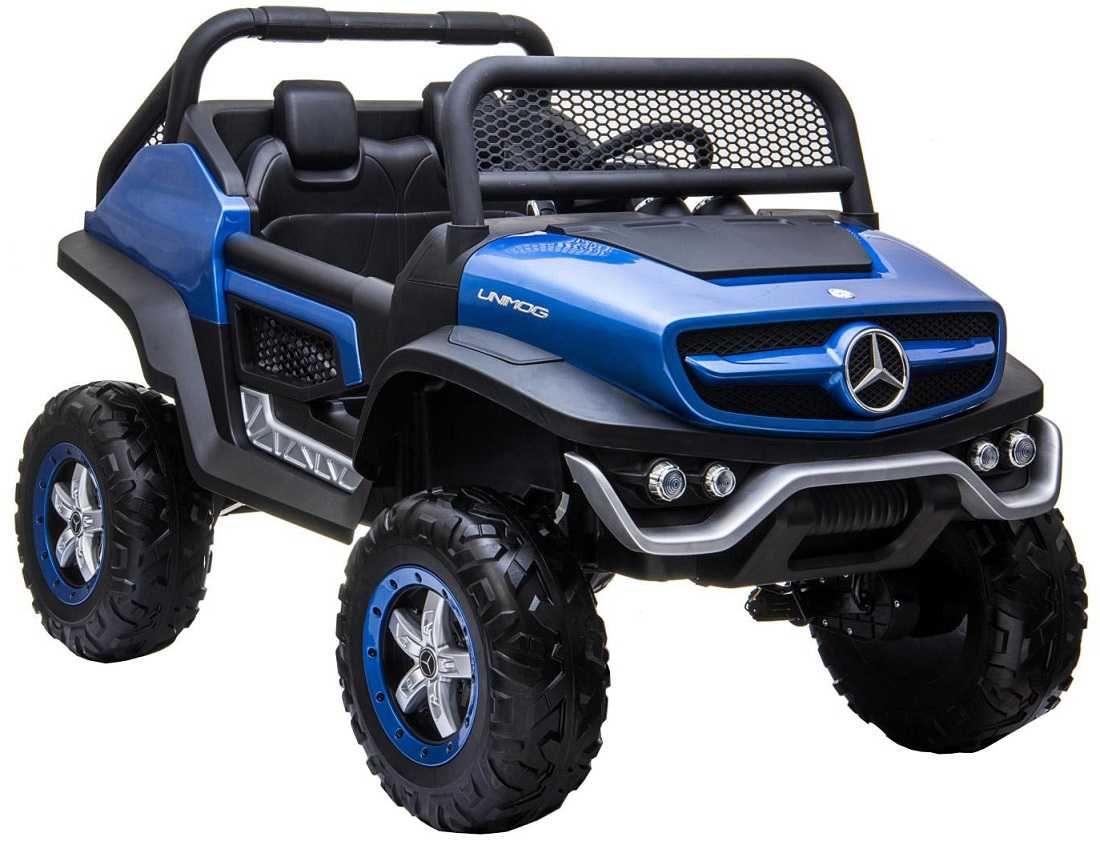 Masinuta electrica copii 2-8 ani Mercedes Unimog BIG 2 loc 4x4 Blue