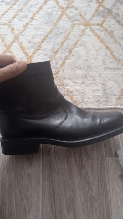 кожаные сапоги зимние