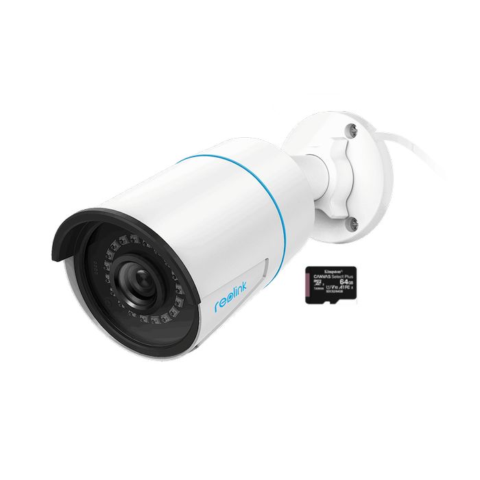 Pachet camera de supraveghere cu Card MicroSD 64 GB, Reolink RLC 510A