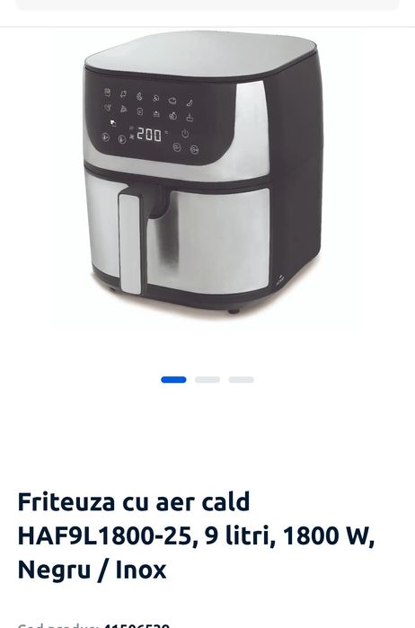 Friteuza aer cald 9 l