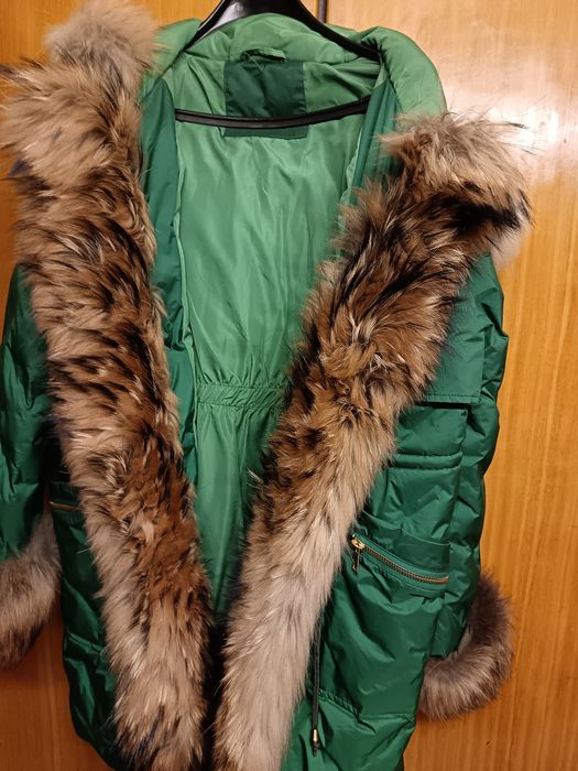 Парка с естествен косъм от лисица