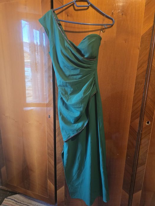 Rochie verde eveniment lunga