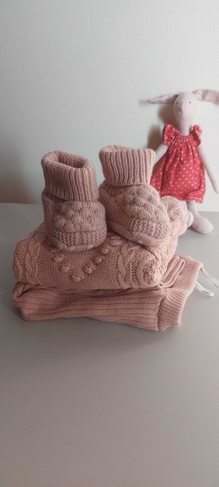 Set  pantaloni pulover botosei C&A 3 luni