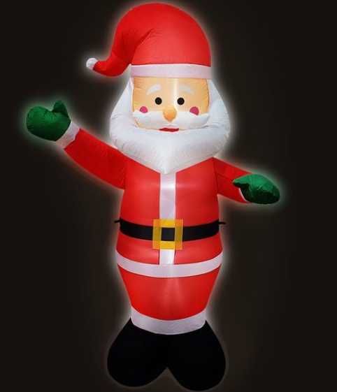 Mos Craciun Gonflabil Lumina LED Figurina Decorativa 2.2 Metri Curte