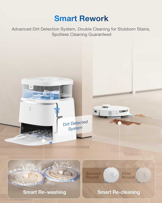 Робот Прахосмукачка ECOVACS DEEBOT T30 PRO OMNI Auto Wash-Fill Station
