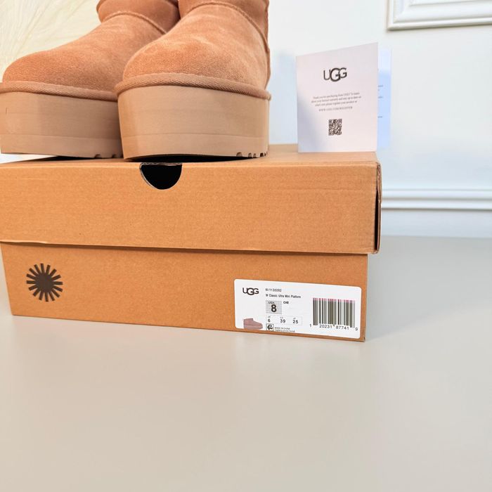 UGG Ultra Mini Platform Chestnut 39