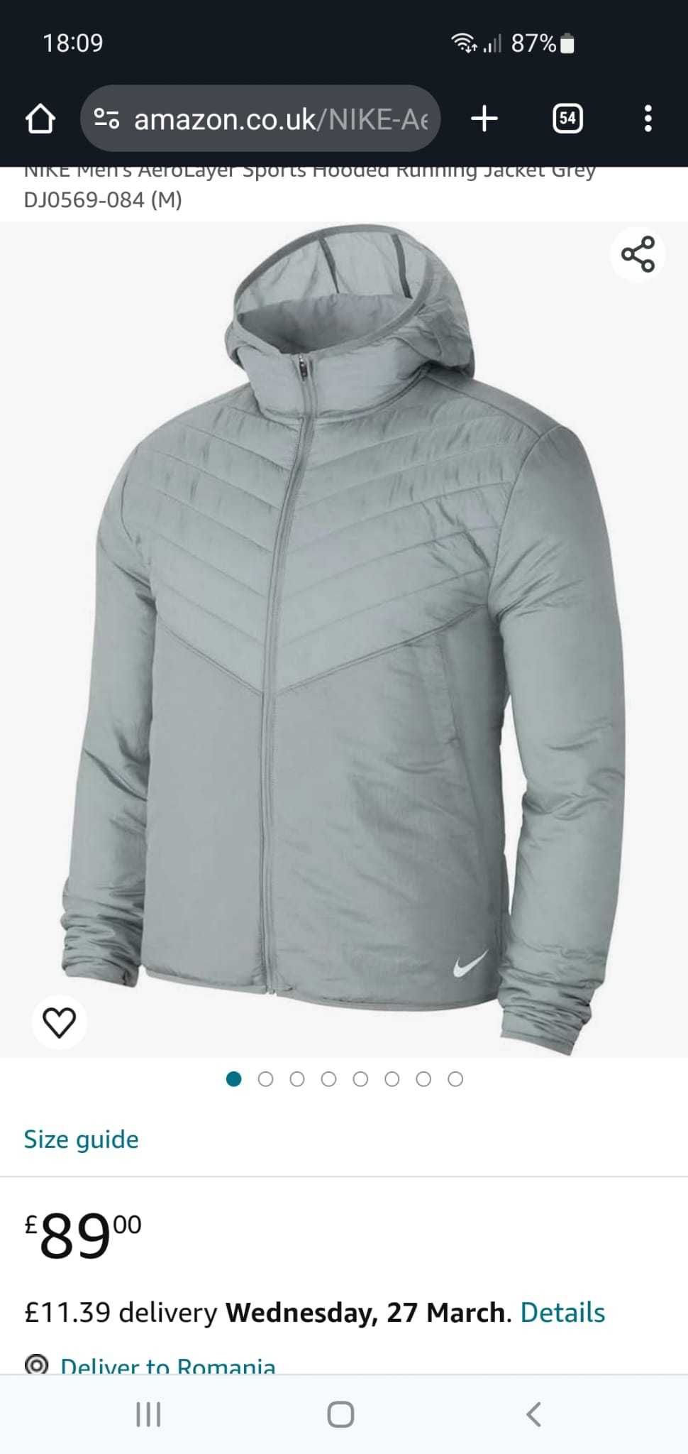 Vand geaca subtire Nike  AeroLayer masura L originala noua cu eticheta