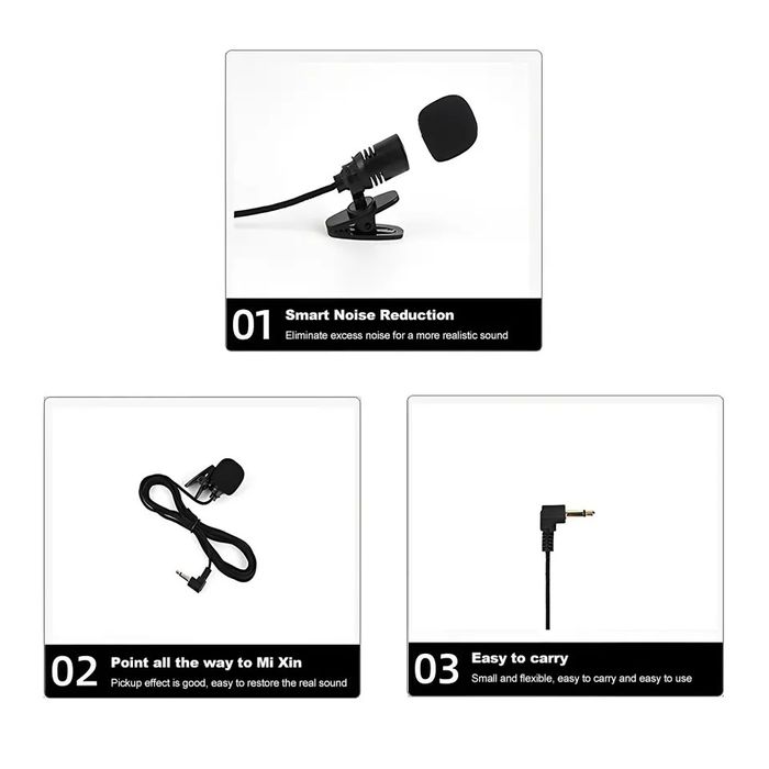 Microfon lavaliera 3.5mm / Microfon Laptop Microfon Camera GoPro Etc