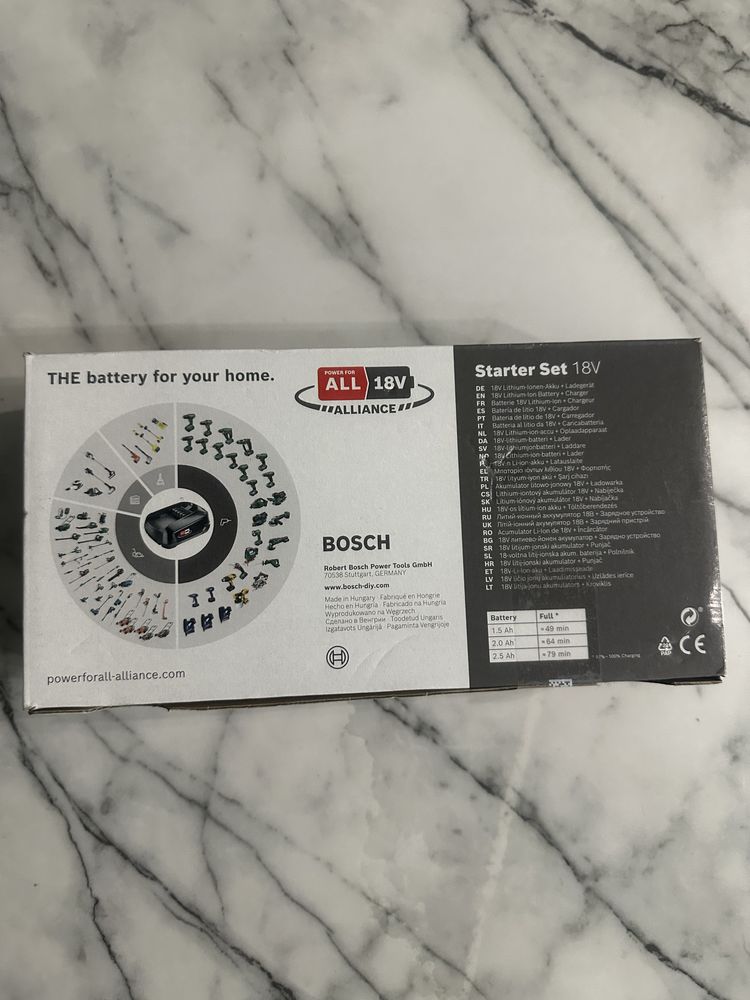 Set ACUMULATOR BOSCH 18V 2.0Ah // Baterie și încărcător Power for ALL