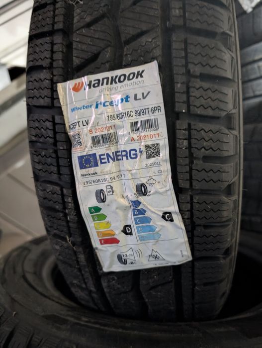 Set 4 anvelope hankook 195 60 r16c iarna fiat doblo