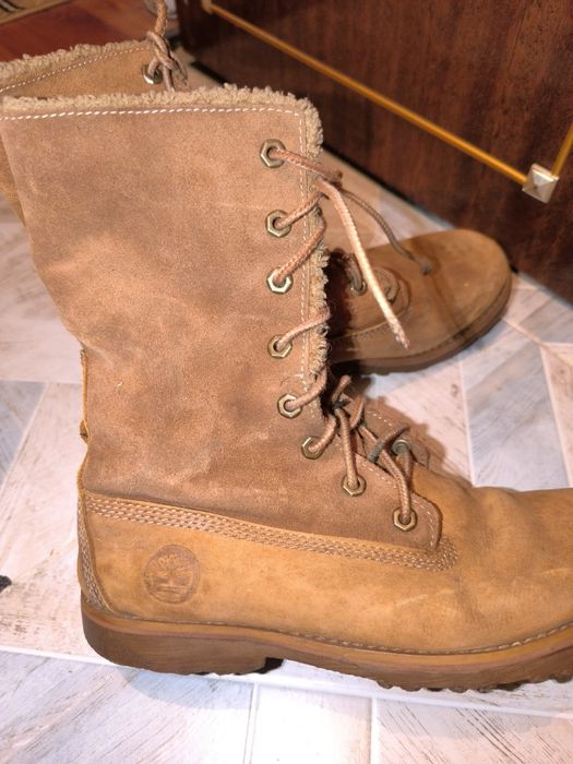Timberland замшевые сапоги