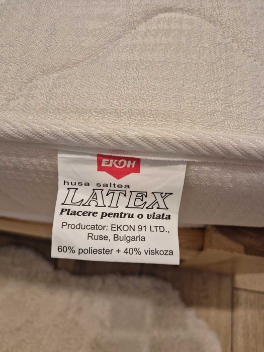 Vand 2 saltele latex cu straturi de cocos 80x200cm