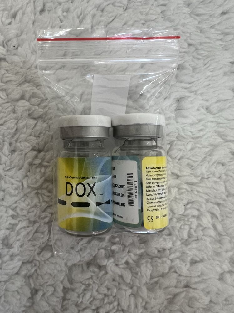 Линзы Dox -2.5 (голубые)